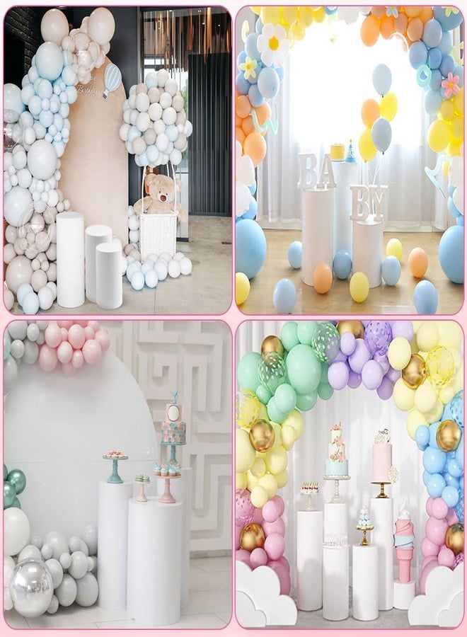 Kazheon 3Pcs Cylinder Pedestal Stand Covers,Round Spandex Cylinder Stand Covers for Party,Elastic Cloth Cylinders Plinth Cover for Parties Wedding Birthday Event Decor,Only Covers - Image 5